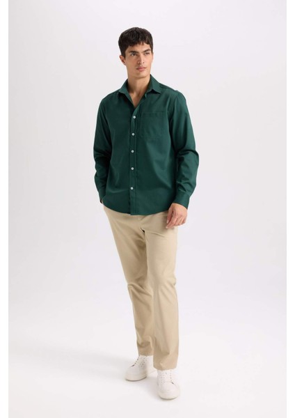 Regular Fit Normal Kesim Yazlık Düz Paça Chino Kanvas Pantolon D7349AX25SP