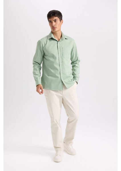 Regular Fit Normal Kesim Yazlık Düz Paça Chino Kanvas Pantolon D7349AX25SP