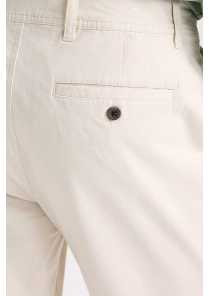 Regular Fit Normal Kesim Yazlık Düz Paça Chino Kanvas Pantolon D7349AX25SP