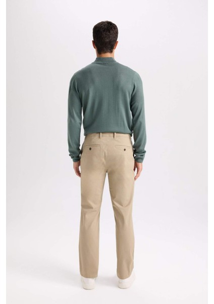 Regular Fit Normal Kesim Yazlık Düz Paça Chino Kanvas Pantolon D7349AX25SP