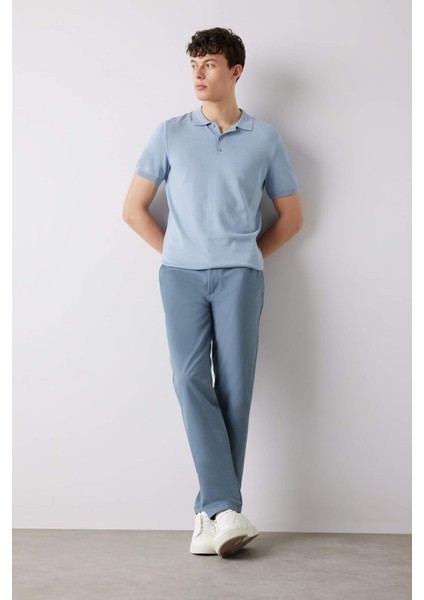 Regular Fit Normal Kesim Yazlık Düz Paça Chino Kanvas Pantolon D7349AX25SP