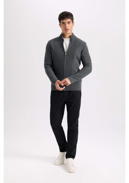 Yazlık Gabardin Chino Kanvas Pantolon Slim Fit Dar Kesim Dar Paça Cepli B2089AX25SP