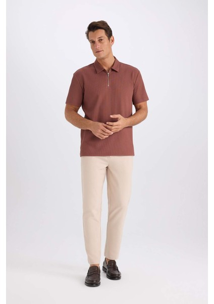 Jogger Düz Paça Her Yöne Esneyen Yazlık Kumaş Pantolon B7520AX25SP