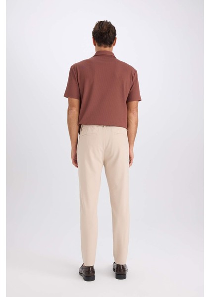 Jogger Düz Paça Her Yöne Esneyen Yazlık Kumaş Pantolon B7520AX25SP