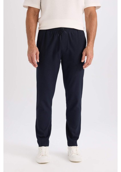 Jogger Beli Bağcıklı Cepli Düz Paça Pantolon D8639AX24AU