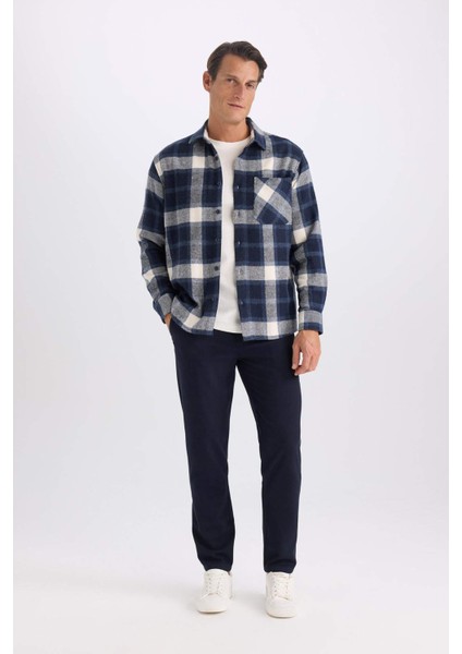 Jogger Beli Bağcıklı Cepli Düz Paça Pantolon D8639AX24AU