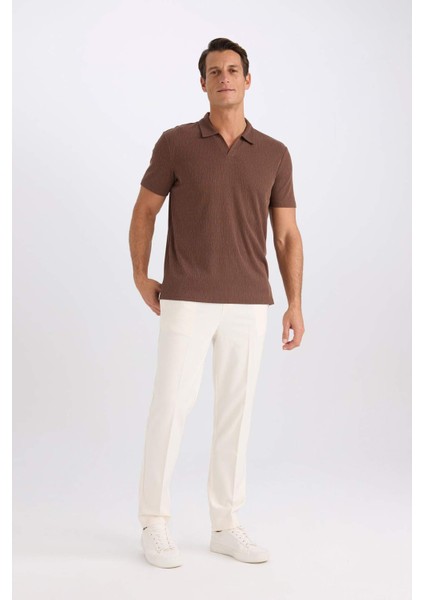 Yazlık Kumaş Jogger Pantolon Beli Bağcıklı Lastikli Düz Paça Cepli Her Yöne Esneyen A9943AX25SP