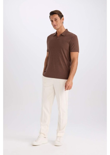 Yazlık Kumaş Jogger Pantolon Beli Bağcıklı Lastikli Düz Paça Cepli Her Yöne Esneyen A9943AX25SP