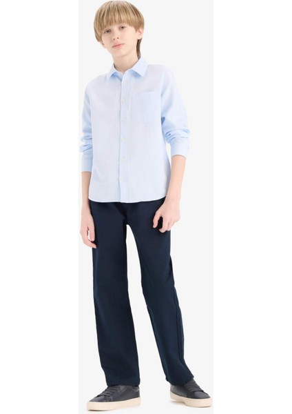 Erkek Çocuk Düz Paça Basic Düz Gabardin Pantolon D5859A825SM