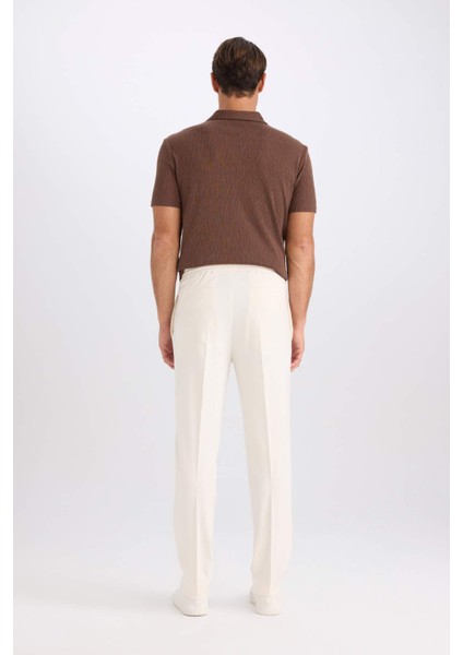 Yazlık Kumaş Jogger Pantolon Beli Bağcıklı Lastikli Düz Paça Cepli Her Yöne Esneyen A9943AX25SP