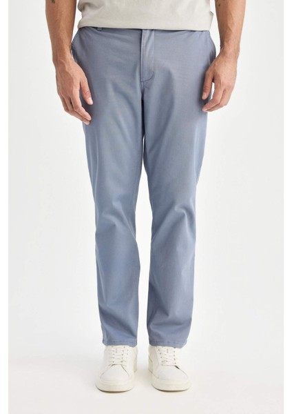 Yazlık Gabardin Chino Kanvas Pantolon Slim Fit Dar Kesim Dar Paça Cepli B2089AX25SP