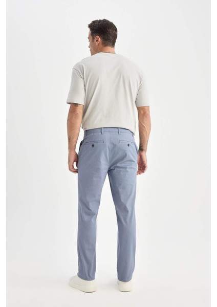 Yazlık Gabardin Chino Kanvas Pantolon Slim Fit Dar Kesim Dar Paça Cepli B2089AX25SP