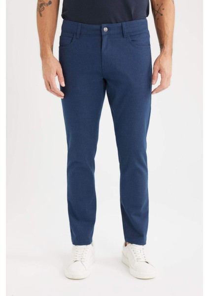 Slim Fit Dar Kesim Dar Paça Chino Kanvas Pantolon C2401AX25SP