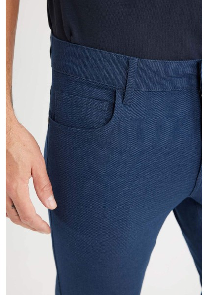 Slim Fit Dar Kesim Dar Paça Chino Kanvas Pantolon C2401AX25SP