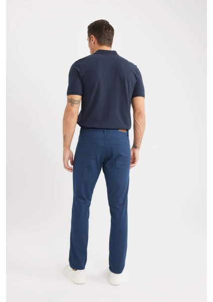 Slim Fit Dar Kesim Dar Paça Chino Kanvas Pantolon C2401AX25SP