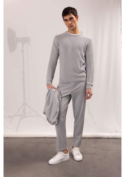 Jogger Düz Paça Her Yöne Esneyen Yazlık Kumaş Pantolon T6317AZ25SP