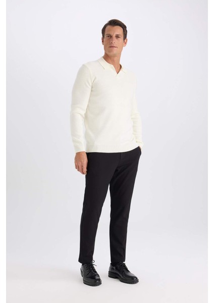 Jogger Düz Paça Her Yöne Esneyen Yazlık Kumaş Pantolon B7520AX25SP