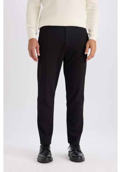 Jogger Düz Paça Her Yöne Esneyen Yazlık Kumaş Pantolon B7520AX25SP