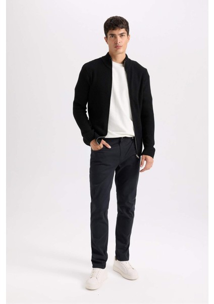 Yazlık Gabardin Chino Kanvas Pantolon Slim Fit Dar Kesim Dar Paça Cepli B2089AX25SP