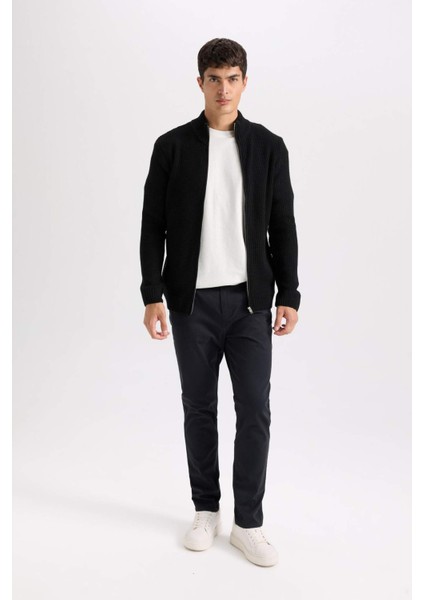 Yazlık Gabardin Chino Kanvas Pantolon Slim Fit Dar Kesim Dar Paça Cepli B2089AX25SP