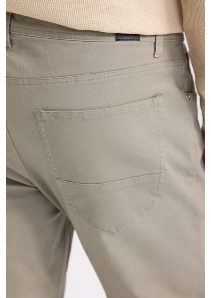 Yazlık Gabardin Chino Kanvas Pantolon Slim Fit Dar Kesim Dar Paça Cepli B2089AX25SP