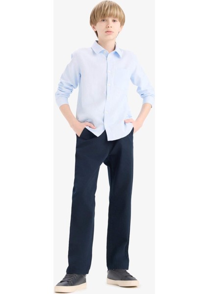 Erkek Çocuk Düz Paça Basic Düz Gabardin Pantolon D5859A825SM
