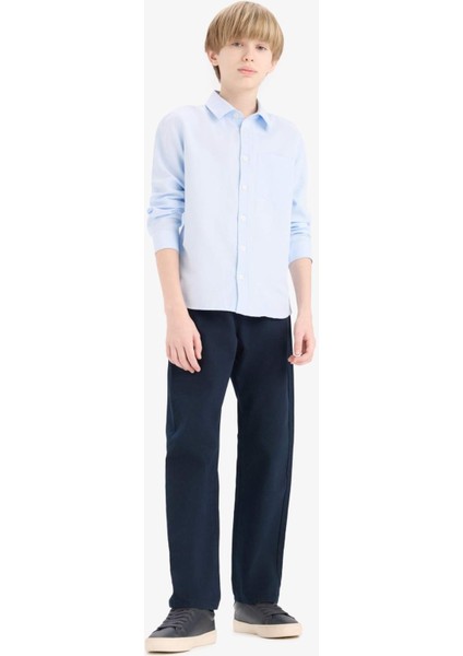 Erkek Çocuk Düz Paça Basic Düz Gabardin Pantolon D5859A825SM