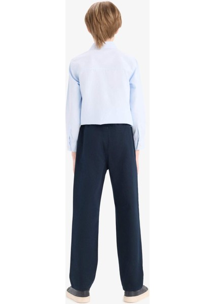 Erkek Çocuk Düz Paça Basic Düz Gabardin Pantolon D5859A825SM