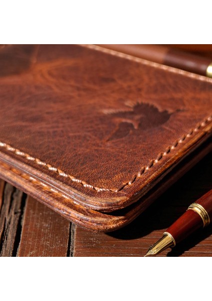 Kahverengi Erkek Cüzdan Hakiki Deri Para Klipsli Kartlık Vintage ince Tasarım modelleri