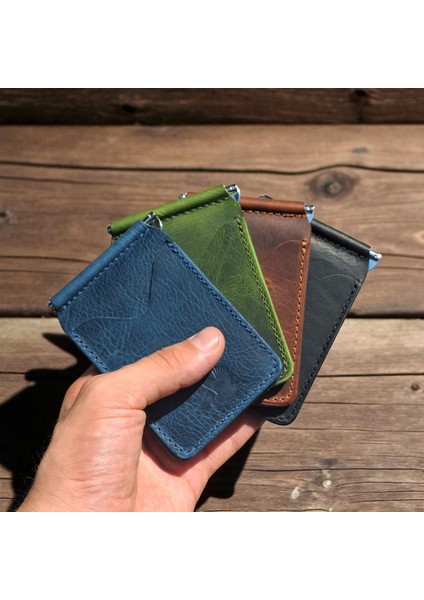 Kahverengi Erkek Cüzdan Hakiki Deri Para Klipsli Kartlık Vintage ince Tasarım indirimleri