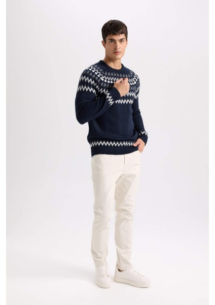 Yazlık Gabardin Chino Kanvas Pantolon Slim Fit Dar Kesim Dar Paça Cepli B2089AX25SP