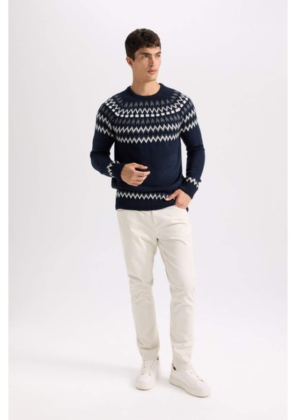 Yazlık Gabardin Chino Kanvas Pantolon Slim Fit Dar Kesim Dar Paça Cepli B2089AX25SP