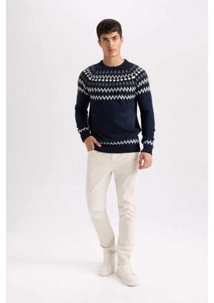 Yazlık Gabardin Chino Kanvas Pantolon Slim Fit Dar Kesim Dar Paça Cepli B2089AX25SP