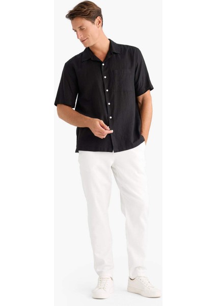 Yazlık Tensel Kumaş Jogger Pantolon Basic Düz Cepli Dar Paça B4091AX25SP