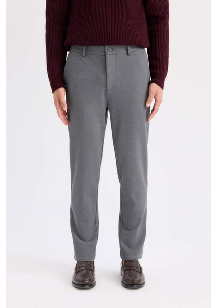 Tailored Regular Fit Normal Kesim Kumaş Pantolon Basic Düz Cepli D9084AX24WN