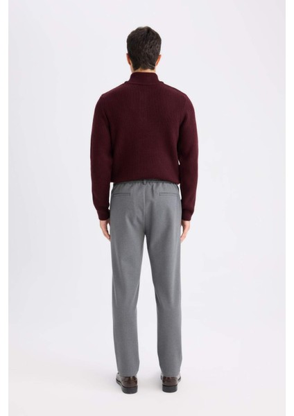 Tailored Regular Fit Normal Kesim Kumaş Pantolon Basic Düz Cepli D9084AX24WN