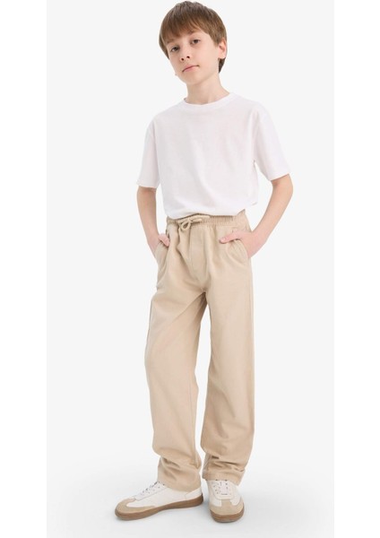 Erkek Çocuk Düz Paça Basic Düz Gabardin Pantolon D5859A825SM