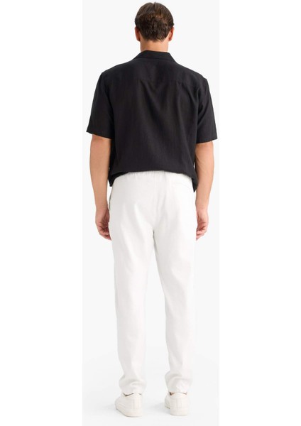 Yazlık Tensel Kumaş Jogger Pantolon Basic Düz Cepli Dar Paça B4091AX25SP