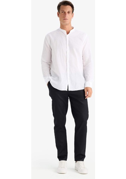 Yazlık Tensel Kumaş Jogger Pantolon Basic Düz Cepli Dar Paça B4091AX25SP