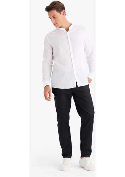 Yazlık Tensel Kumaş Jogger Pantolon Basic Düz Cepli Dar Paça B4091AX25SP