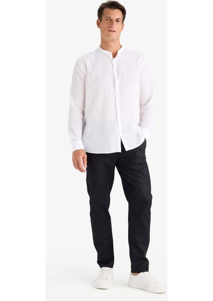 Yazlık Tensel Kumaş Jogger Pantolon Basic Düz Cepli Dar Paça B4091AX25SP