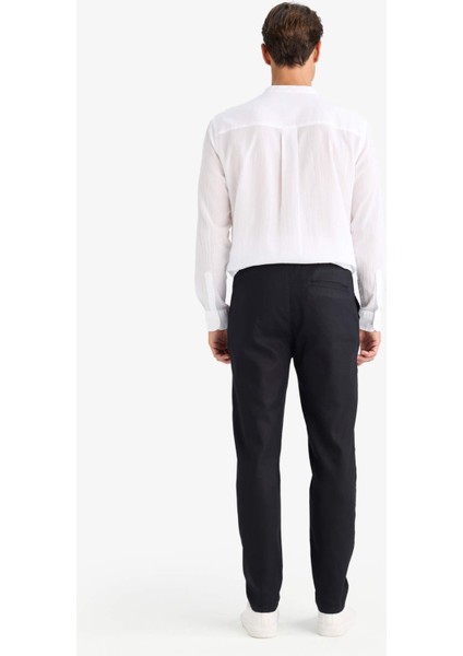 Yazlık Tensel Kumaş Jogger Pantolon Basic Düz Cepli Dar Paça B4091AX25SP