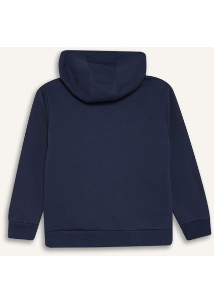 Erkek Çocuk Marvel Kapüşonlu Kanguru Cepli Sweatshirt D6737A824WN
