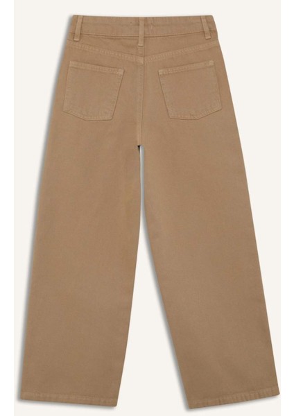 Kız Çocuk Wide Leg Geniş Paça Pamuklu Pantolon D9134A825SM