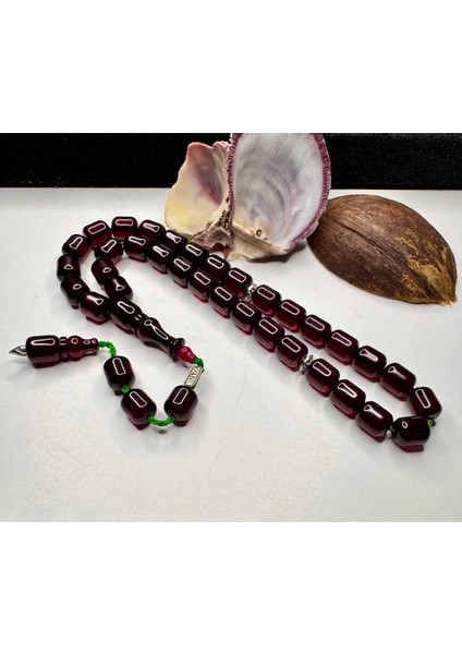 Zeyzun Osmanlı Torunu Çubuk Sıkma Kehribar Tesbih