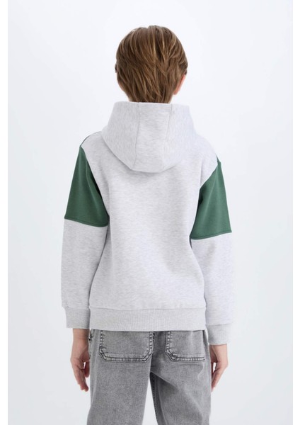 Erkek Çocuk Minecraft Kapüşonlu Sweatshirt D6746A824WN
