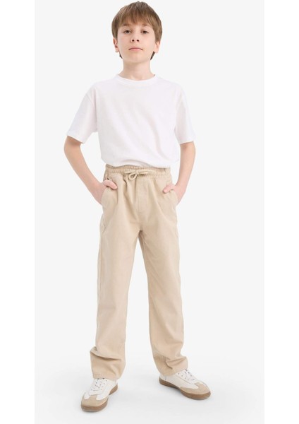 Erkek Çocuk Düz Paça Basic Düz Gabardin Pantolon D5859A825SM
