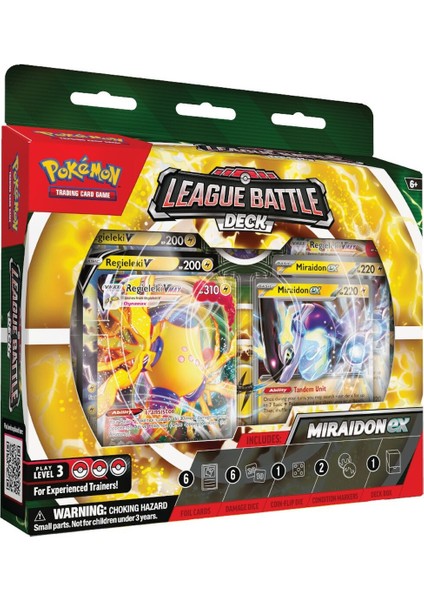 Pokemon Kart League Battle Deck N23 Miraidon Ex ve Regieleki Vmax 60 Kart Zarlar Kutu Online Kod modelleri
