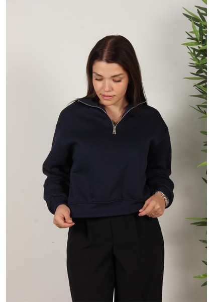 2556 Yarım Fermuarlı 3 Iplik Sweat modelleri