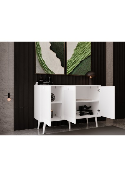 Melura Konsol 120 cm %100 Mdf Lake Ahşap Ayaklı fiyatları